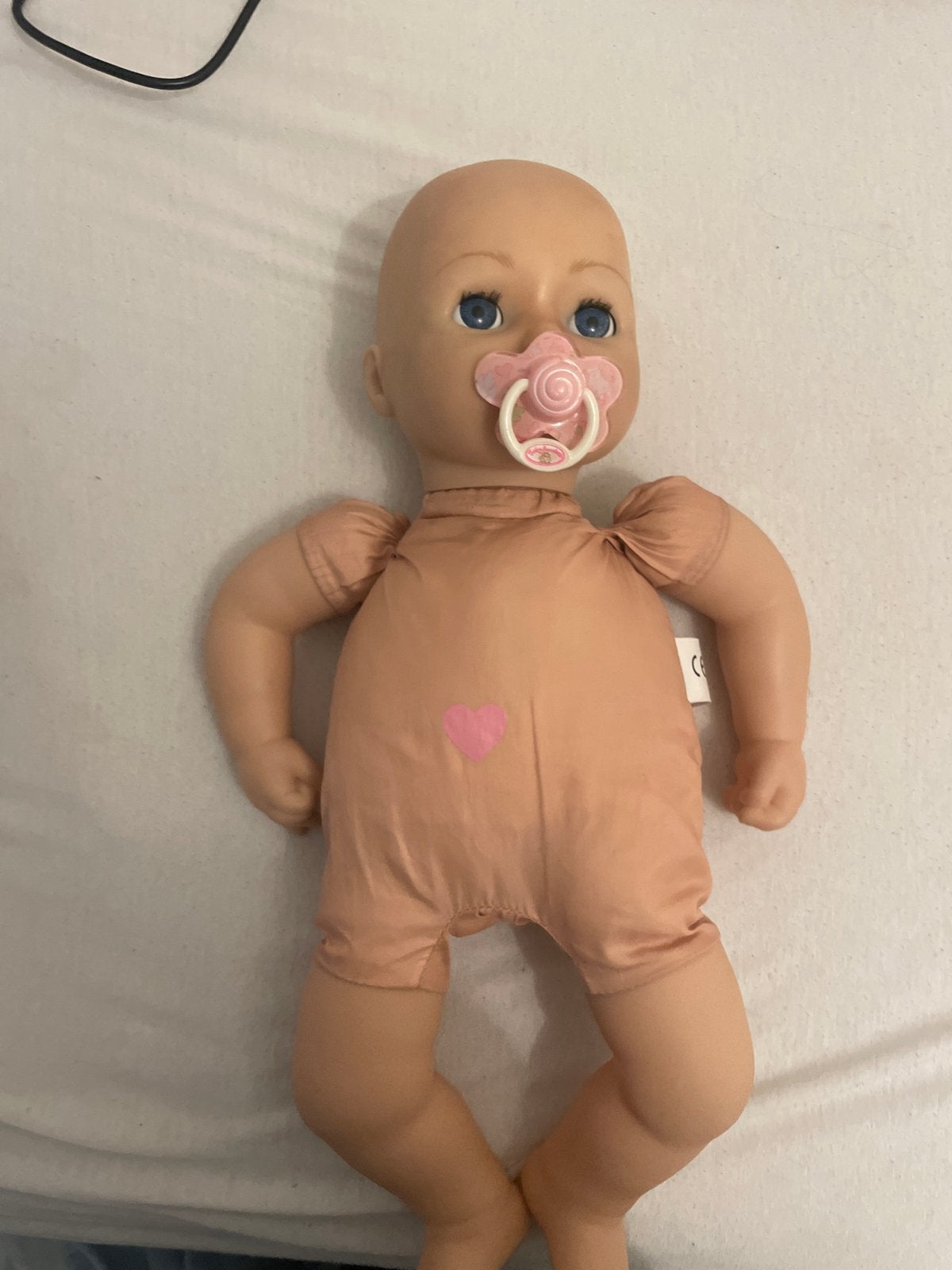 Zapf Creation Babypop met speen - Gebruikt, Kinderen en Baby's, Speelgoed | Poppen, Ophalen of Verzenden, Gebruikt, Babypop