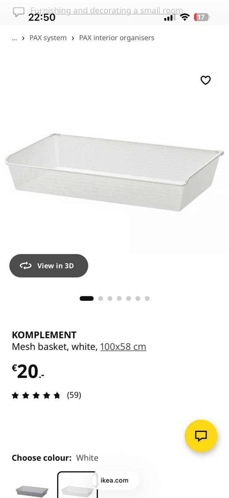 2x pax shelf komplement, Ophalen, 50 tot 100 cm, Zo goed als nieuw, Minder dan 100 cm