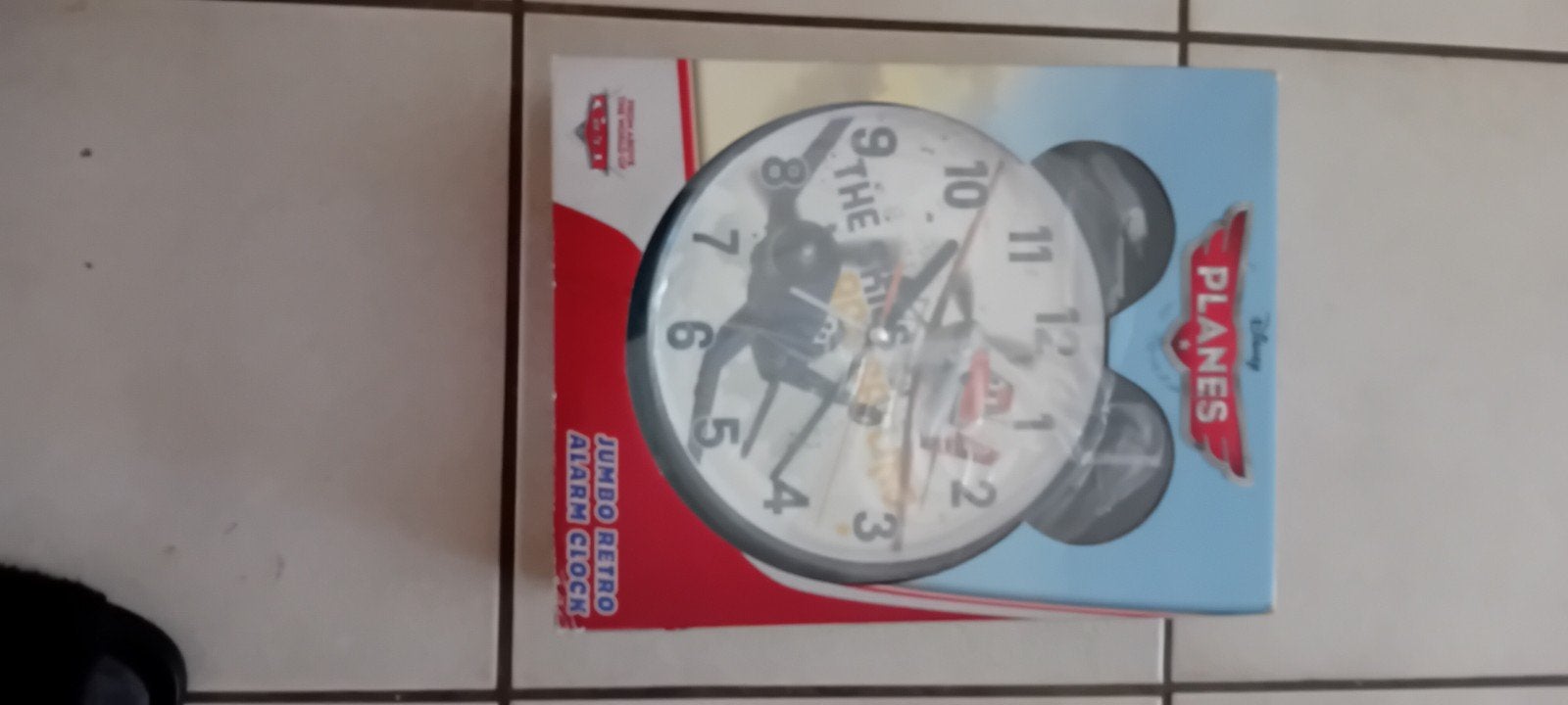 Disney Planes Jumbo Retro Wekker - Nieuw in doos, Ophalen, Analoog, Werkt op batterijen, Nieuw