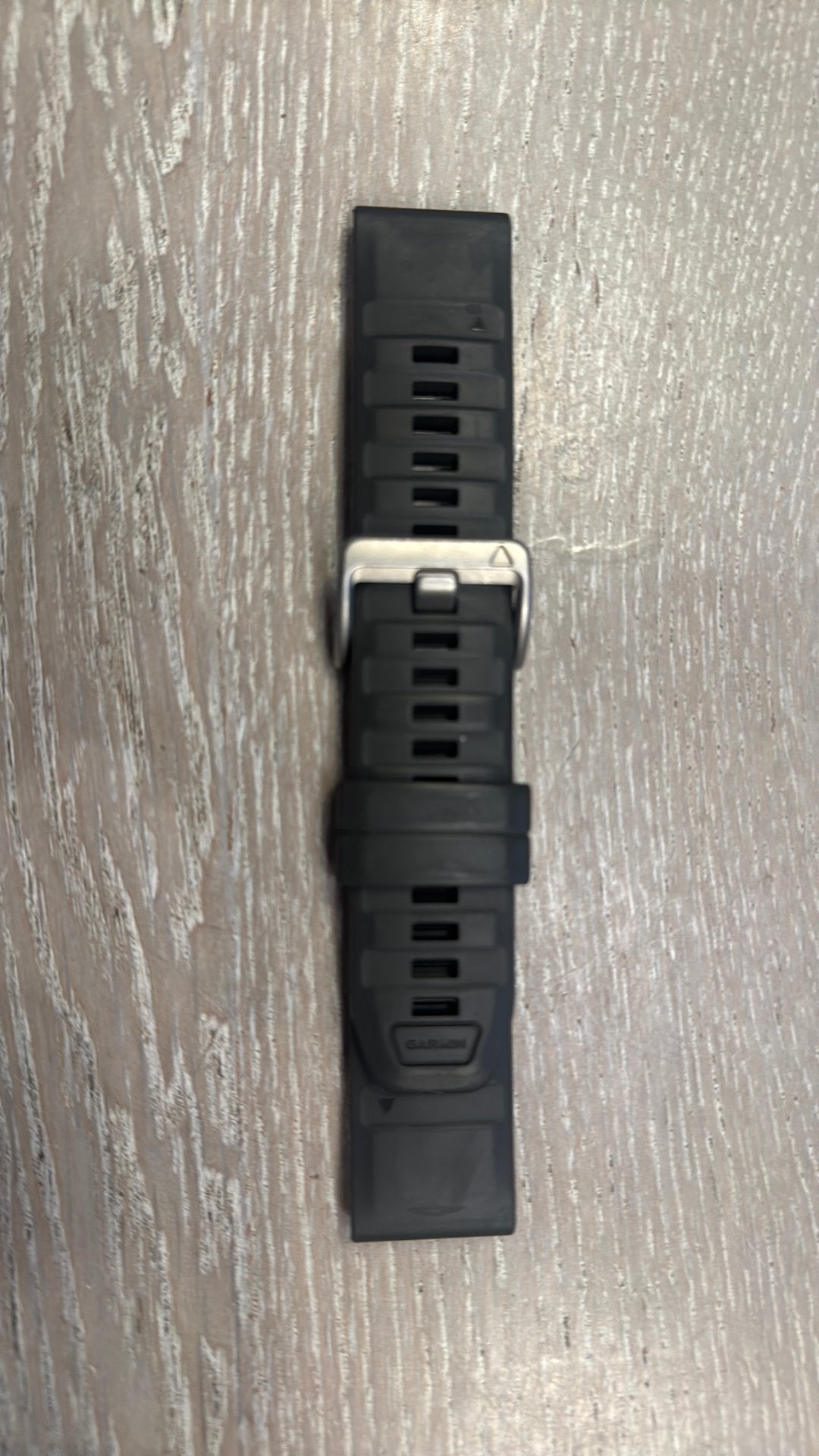 Garmin quickfit 22mm horlogeband met titanium gesp, Ophalen, Gebruikt, Grijs, Android