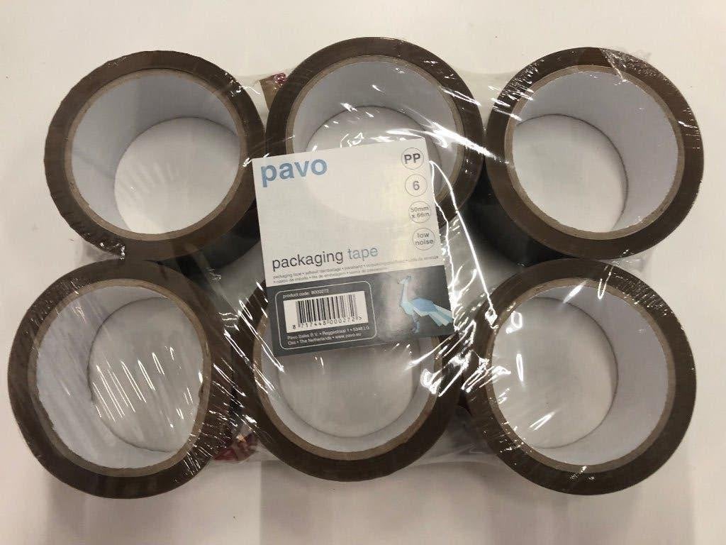 Tape 50 mm x 66 m bruin, Diversen, Ophalen of Verzenden, Nieuw