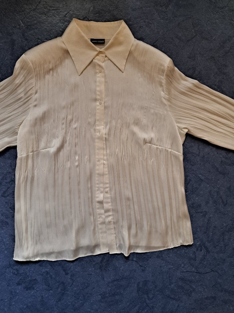 Damesblouse van Gerry Weber, Kleding | Dames, Wit, Maat 46/48 (XL) of groter, Ophalen of Verzenden, Zo goed als nieuw