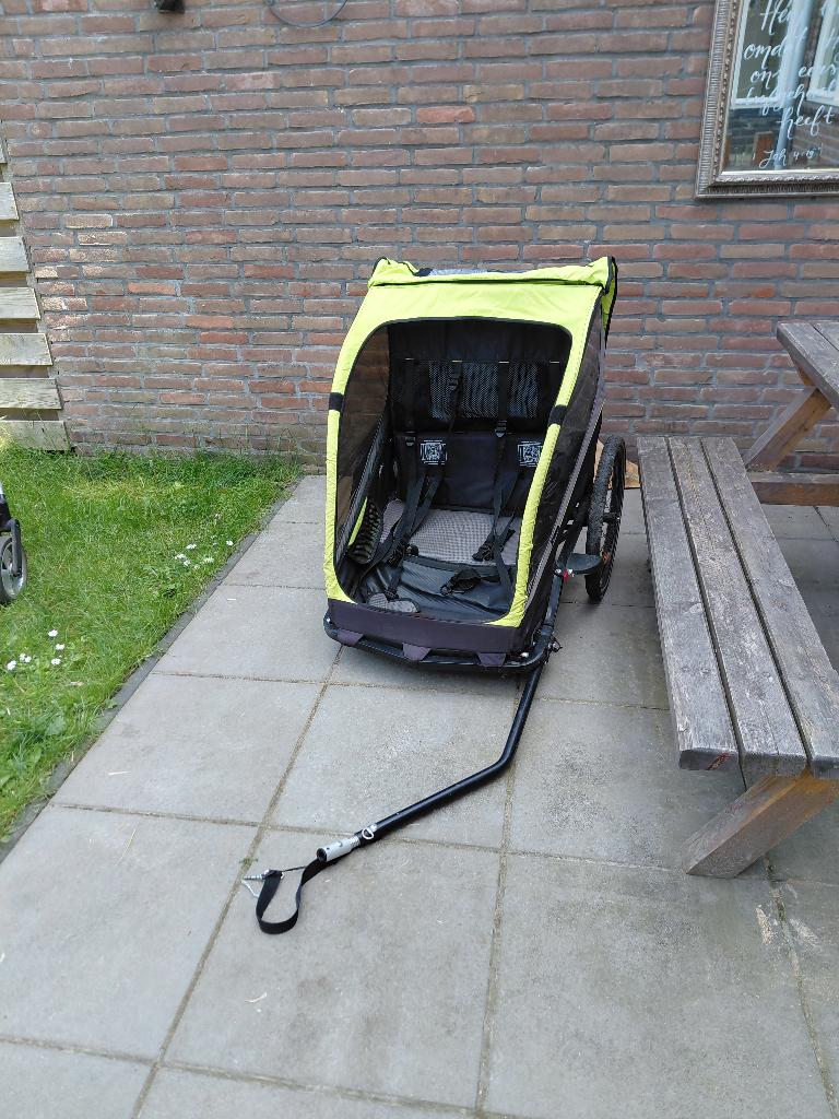 Fietskar, Fietsen en Brommers, Fietsaccessoires | Aanhangers en Karren, Ophalen, Gebruikt, Kinderkar