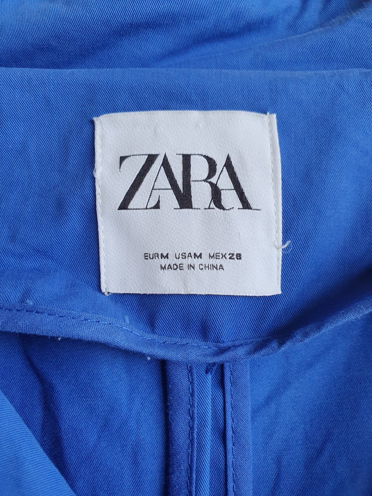 Zara Trenchcoat - 100% Katoen - Maat M, Kleding | Dames, Maat 38/40 (M), Blauw, Zara, Ophalen of Verzenden