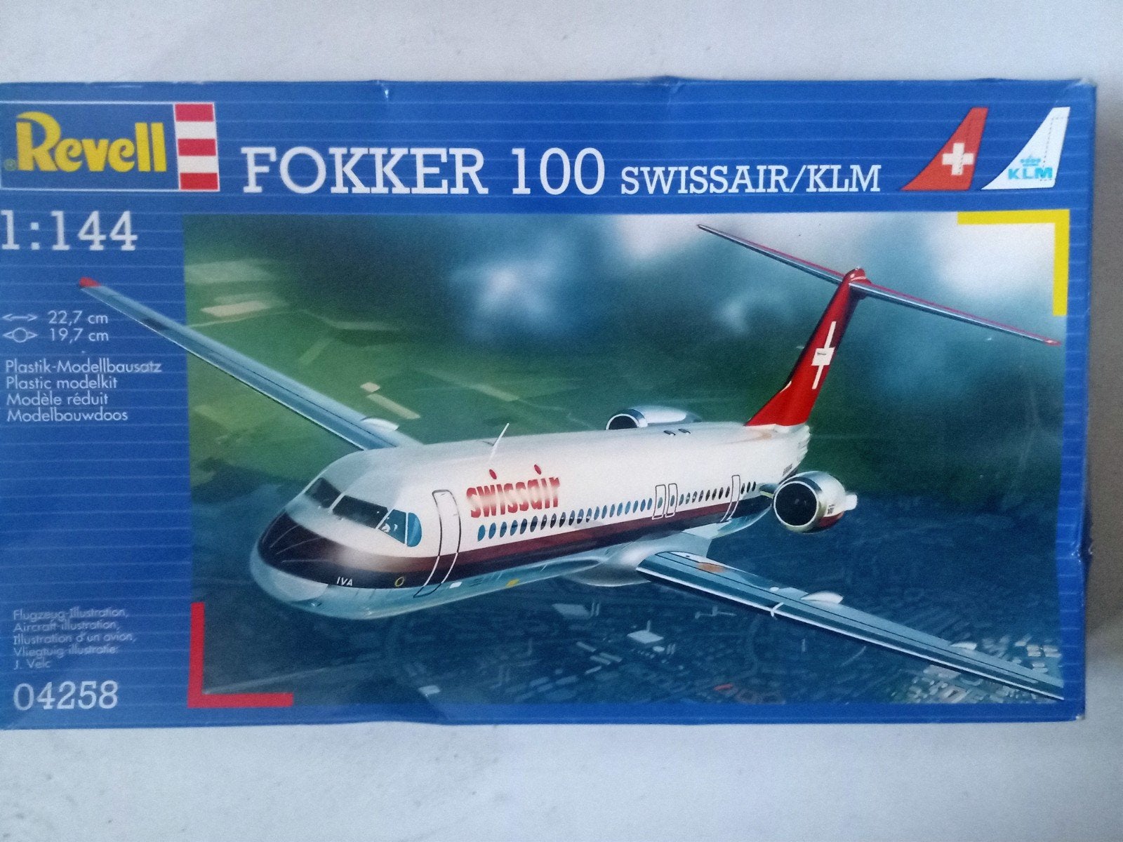 Revell 1/144 Fokker 100 Swissair/KLM, 1:144 tot 1:200, Revell, Nieuw, Ophalen of Verzenden