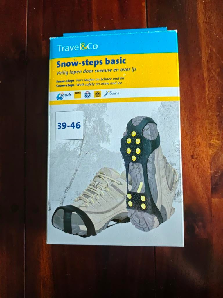 Travel&Co Snow-steps basic - Veilig lopen op sneeuw en ijs, Auto diversen, Sneeuwkettingen, Nieuw, Ophalen of Verzenden