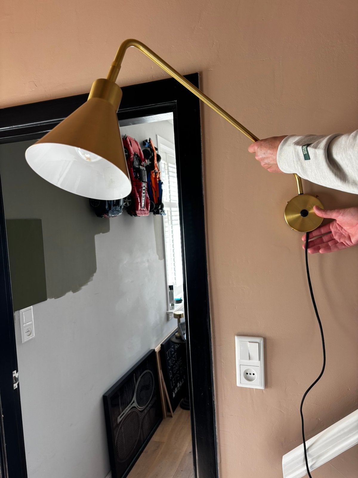 It’s about Romi wandlamp Lyon messing, Gebruikt, Goud, Wandlamp, E27 (groot)