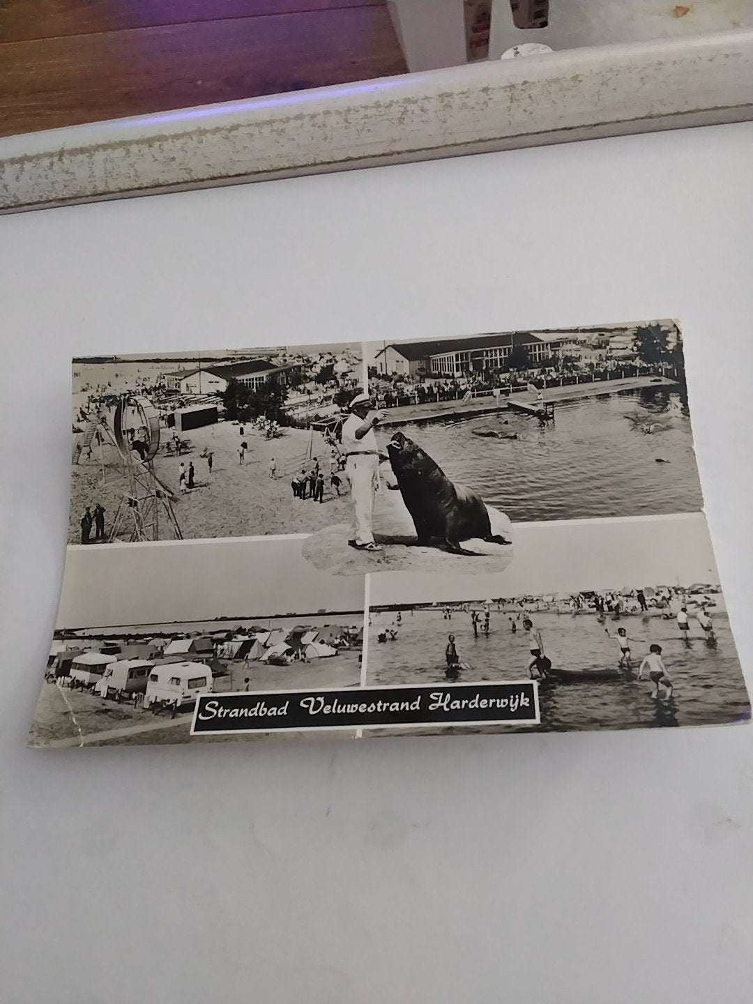 Oude Ansichtkaart Strandbad Veluwestrand Harderwijk, Ophalen of Verzenden, 1960 tot 1980, Gelopen, Gelderland