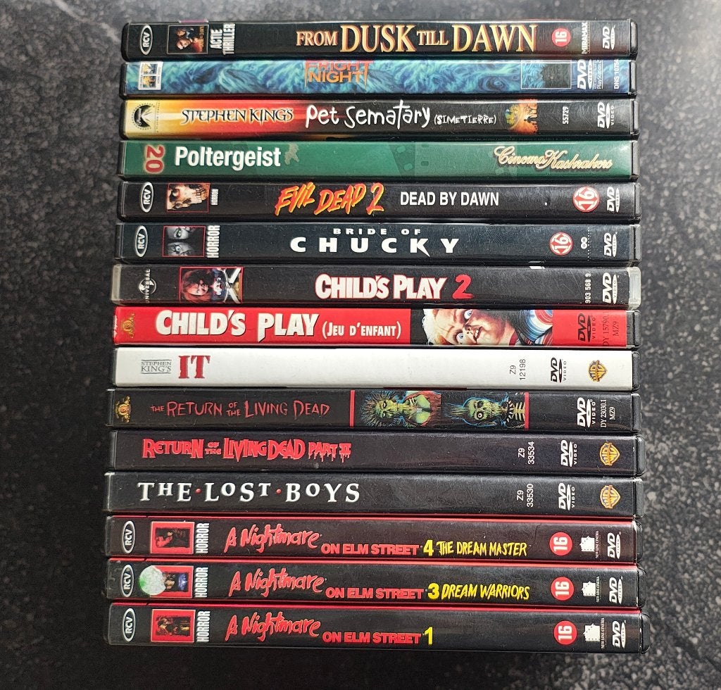 Lot dvd's horror, Vanaf 16 jaar, Ophalen, Gebruikt, Overige genres