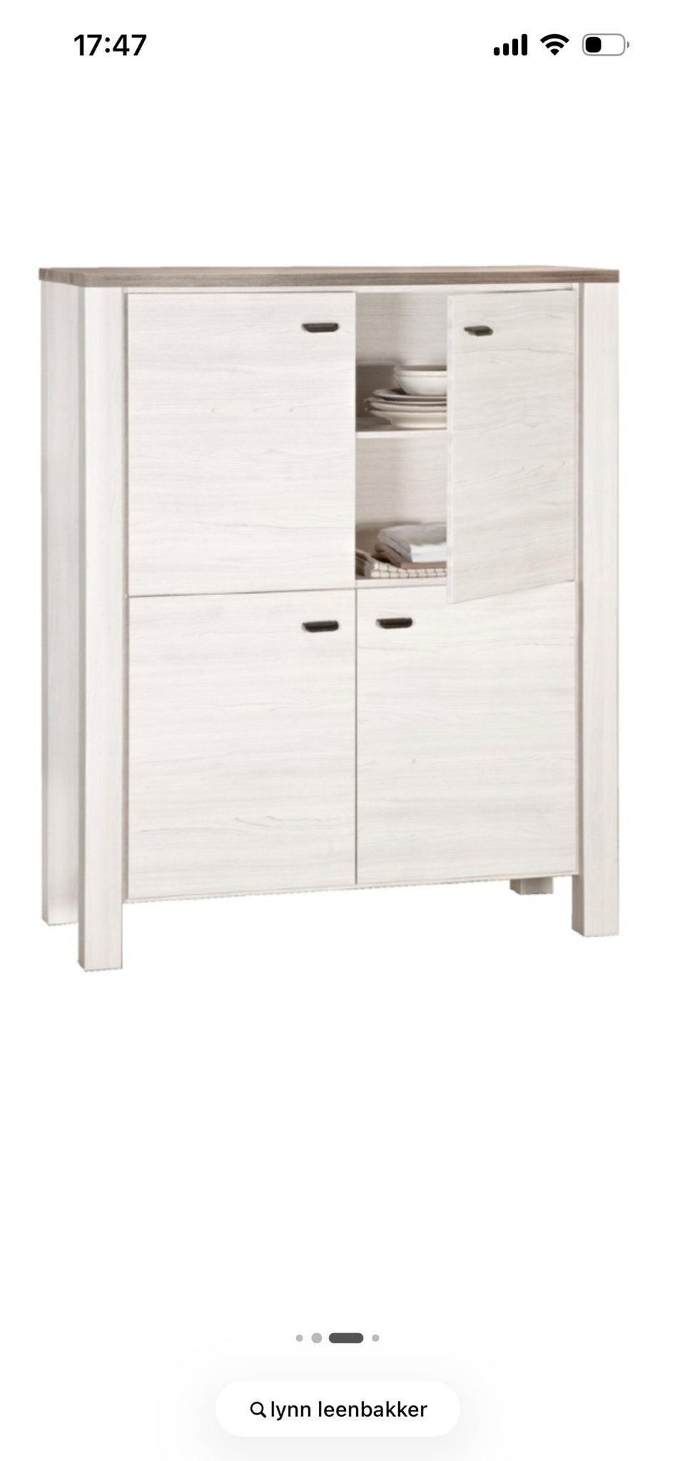 Leen Bakker Lynn kast of dressoir gezocht, Ophalen, Gebruikt, 100 tot 150 cm, Met lade(s)