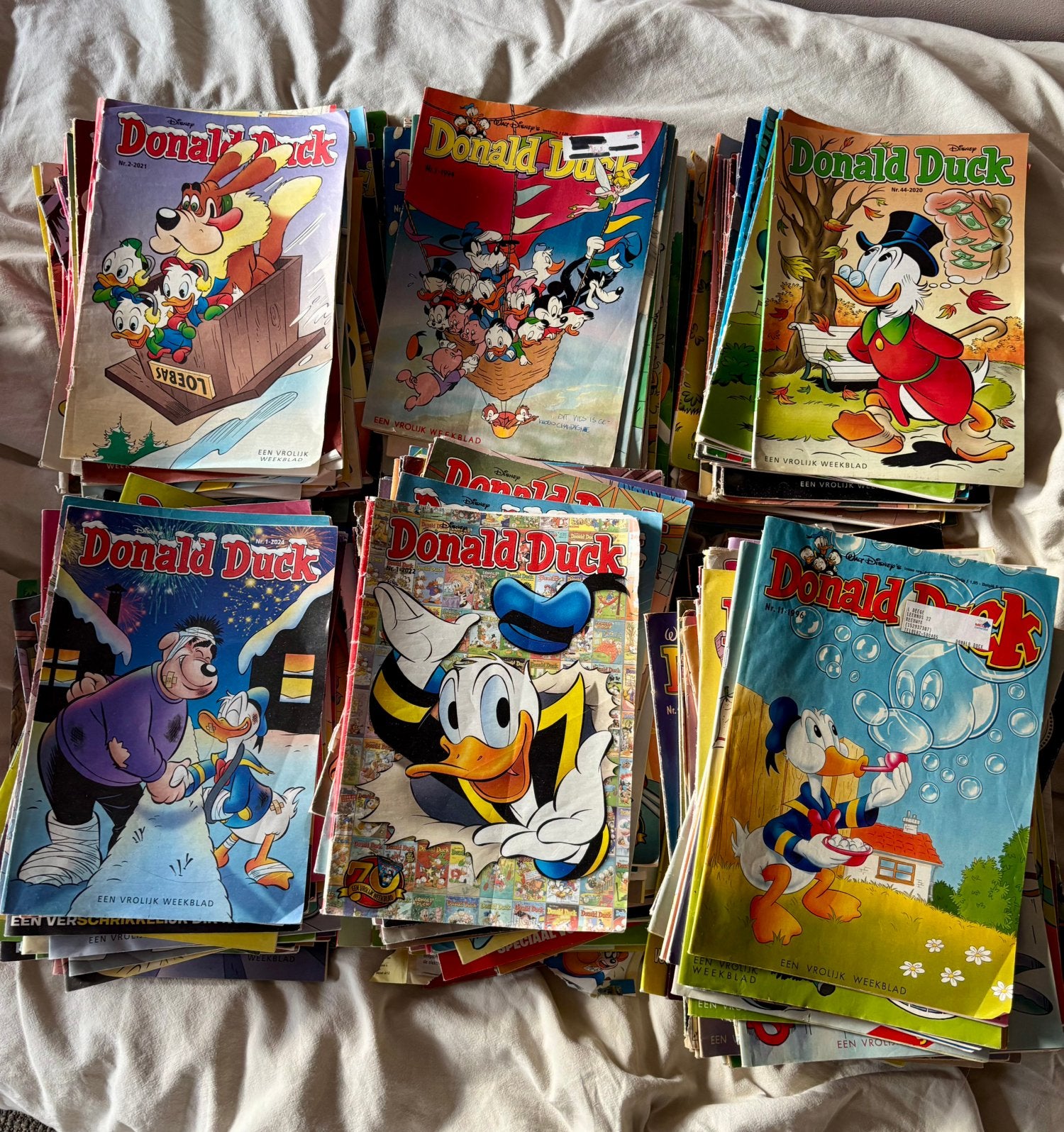 Rond de 250 Donald Ducks (losse en incomplete jaargangen), Boeken, Meerdere comics, Ophalen, Gelezen, Europa