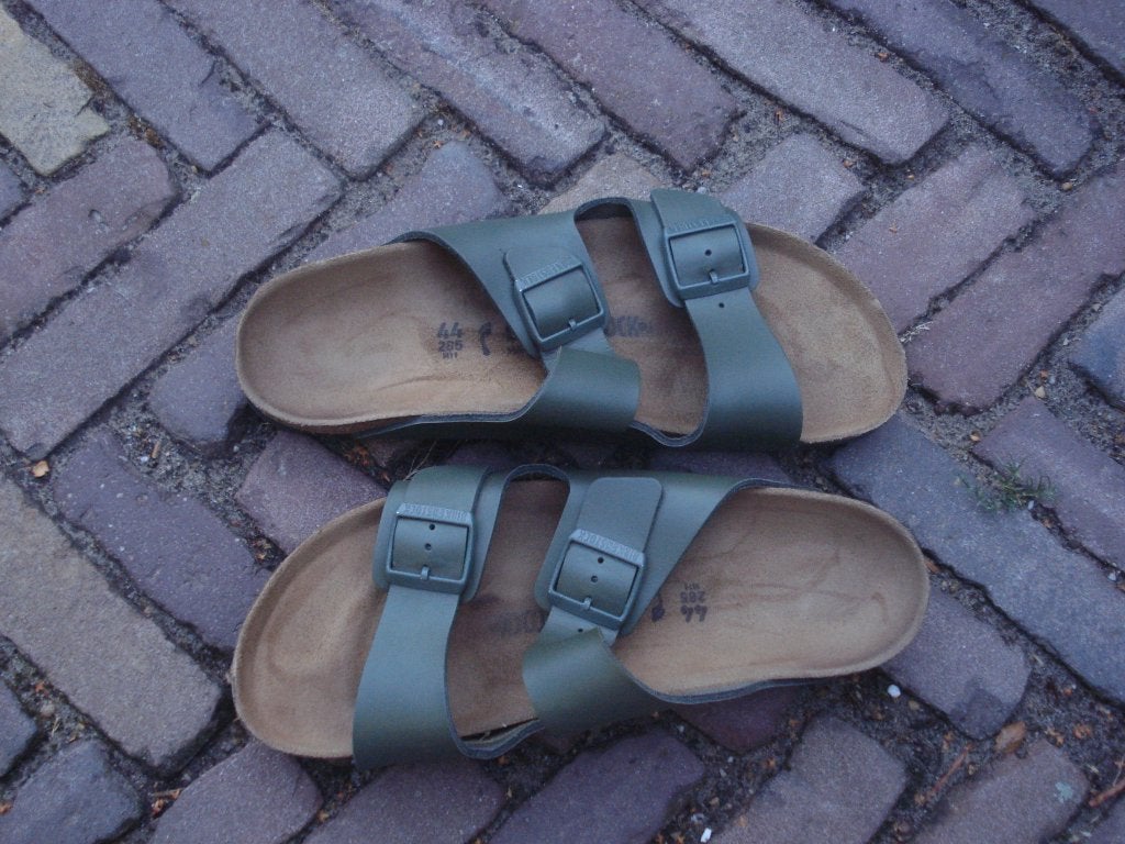 BIRKENSTOCK ARIZONA GROEN 44 NU GRATIS VERZENDING PER POST, Slippers, Verzenden, Nieuw, Groen