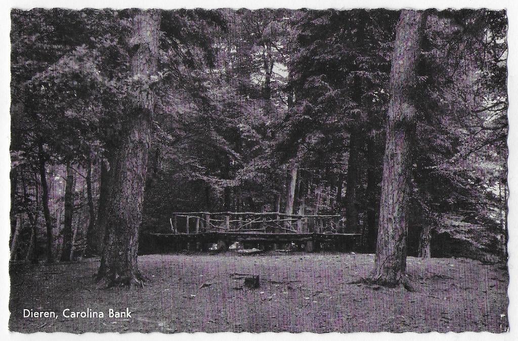 Dieren Carolina Bank oude gelopen Ansichtkaart ( B3026), Ophalen of Verzenden, 1940 tot 1960, Gelopen, Gelderland
