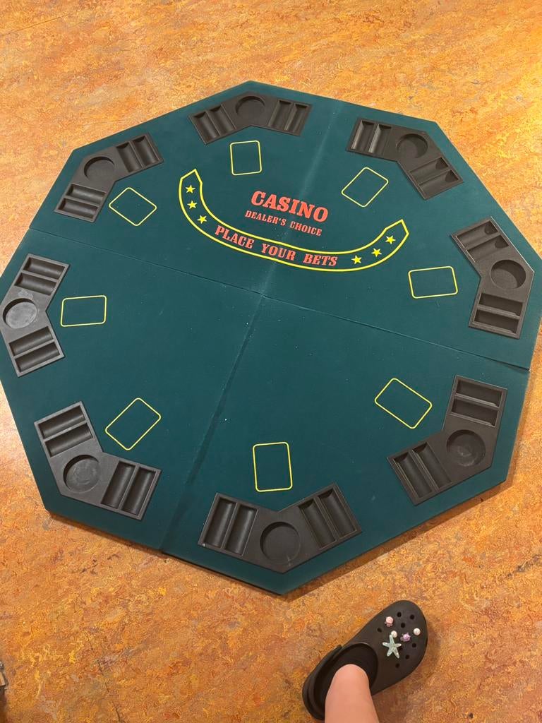 Casinotafel met layout, Ophalen, Zo goed als nieuw