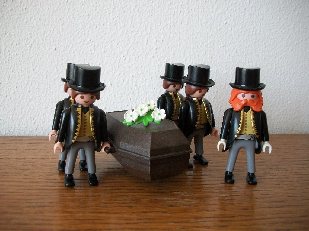 dragers van de grafkist / kistdragers / begrafenis, Ophalen of Verzenden, Nieuw, Complete set, Figuren