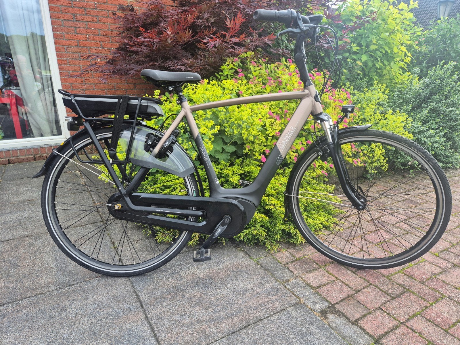 Nette Gazelle Orange met Bosch middenmotor, 55 tot 59 cm, Ophalen, Zo goed als nieuw, Gazelle