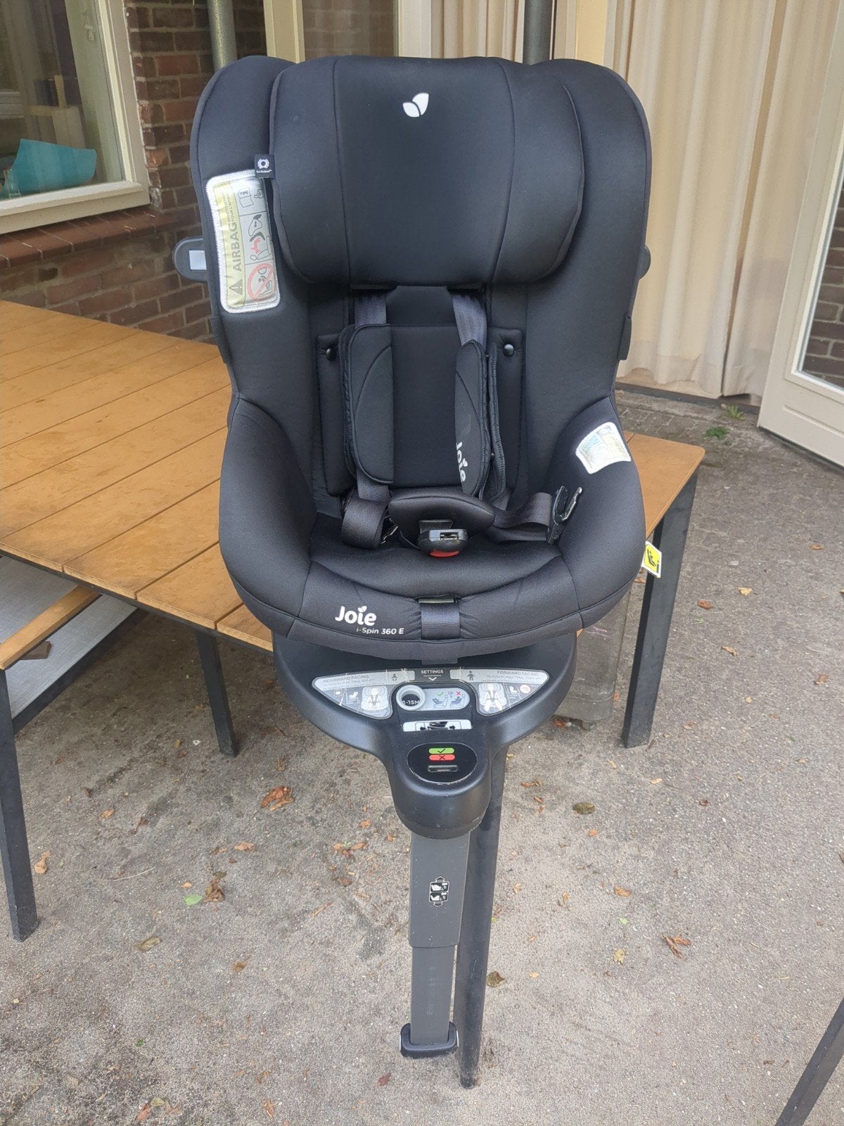Joie i-Spin 360 E autostoel - Zwart, draaibaar, Gebruikt, 0 t/m 18 kg, Verstelbare rugleuning, Isofix