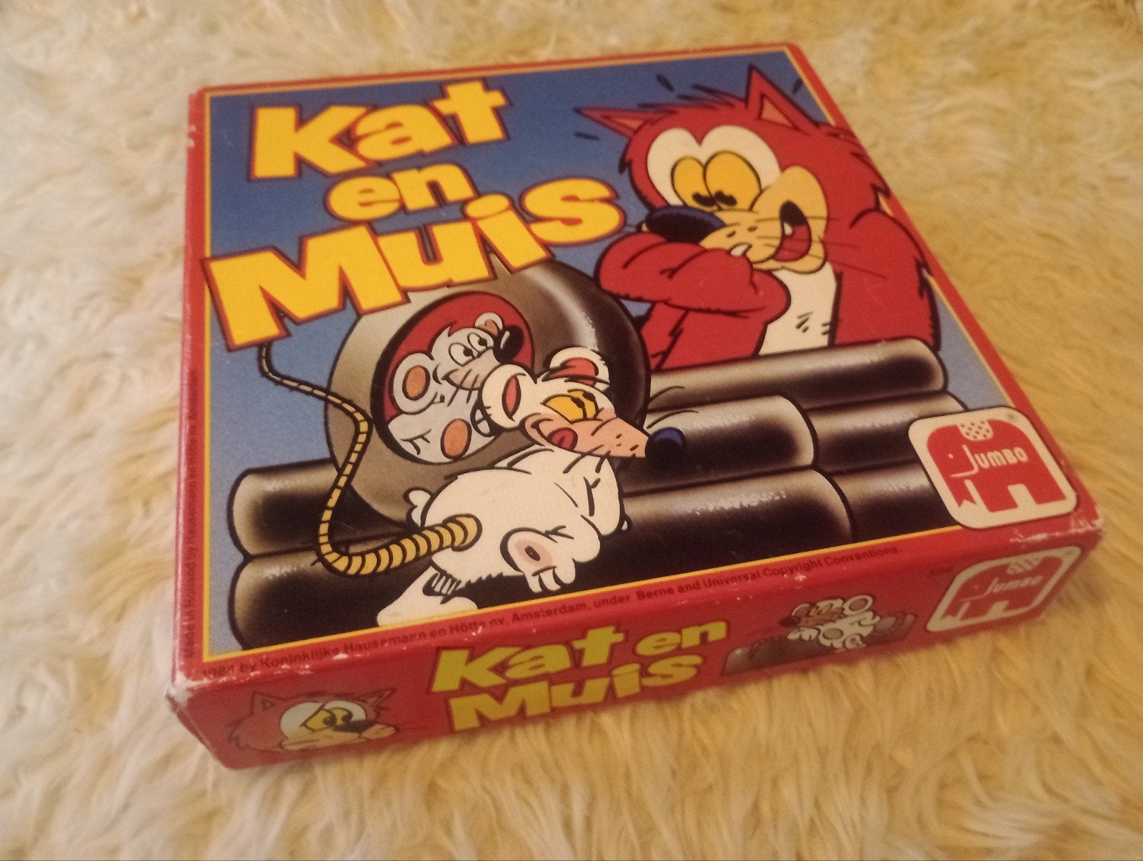 Kat en Muis Bordspel - Klassiek Jumbo Spel, Drie of vier spelers, Ophalen of Verzenden, Gebruikt, Jumbo