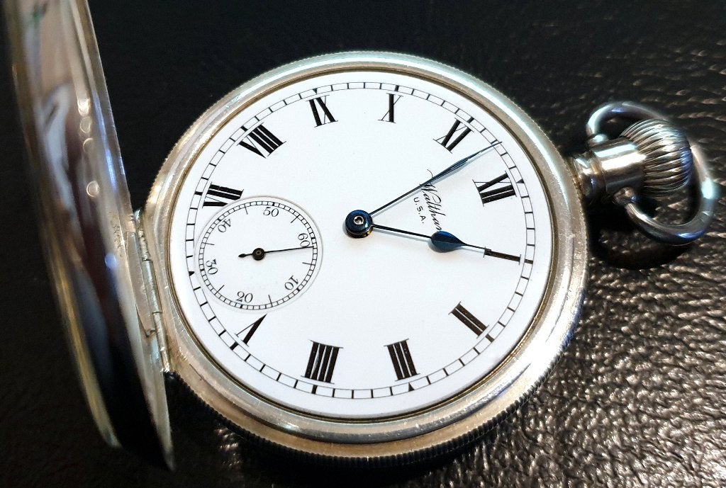 Zilveren zakhorloge WALTHAM USA 1916          !!ONGEBRUIKT!!, Ophalen of Verzenden, Zilver, Overige typen