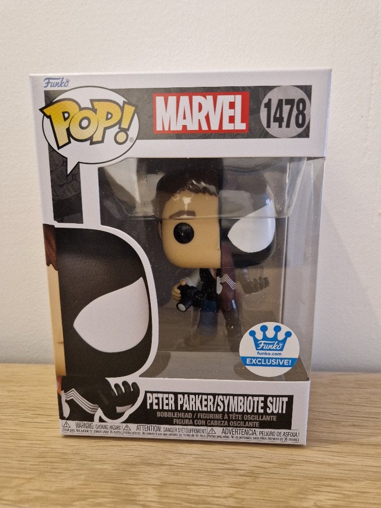Funko Pop! Marvel Peter Parker/Symbiote Suit [1478] Exclusiv, Ophalen of Verzenden, Nieuw