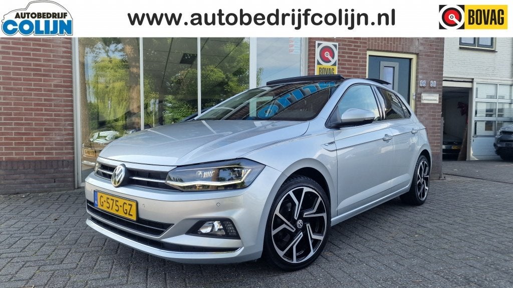 Volkswagen Polo 1.0 TSI Highline, Pano Automaat! (bj 2019), Auto's, Dealer onderhouden, Stof, Gebruikt, 95 pk