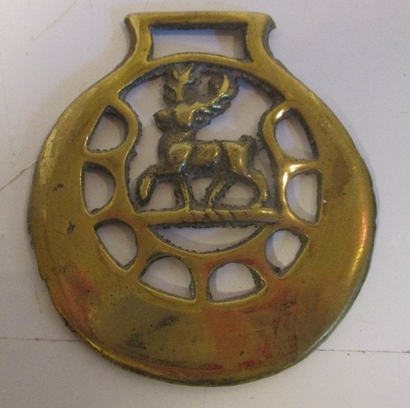 antieke koperen horse brasses vr paardentuig medaillons, Verzenden