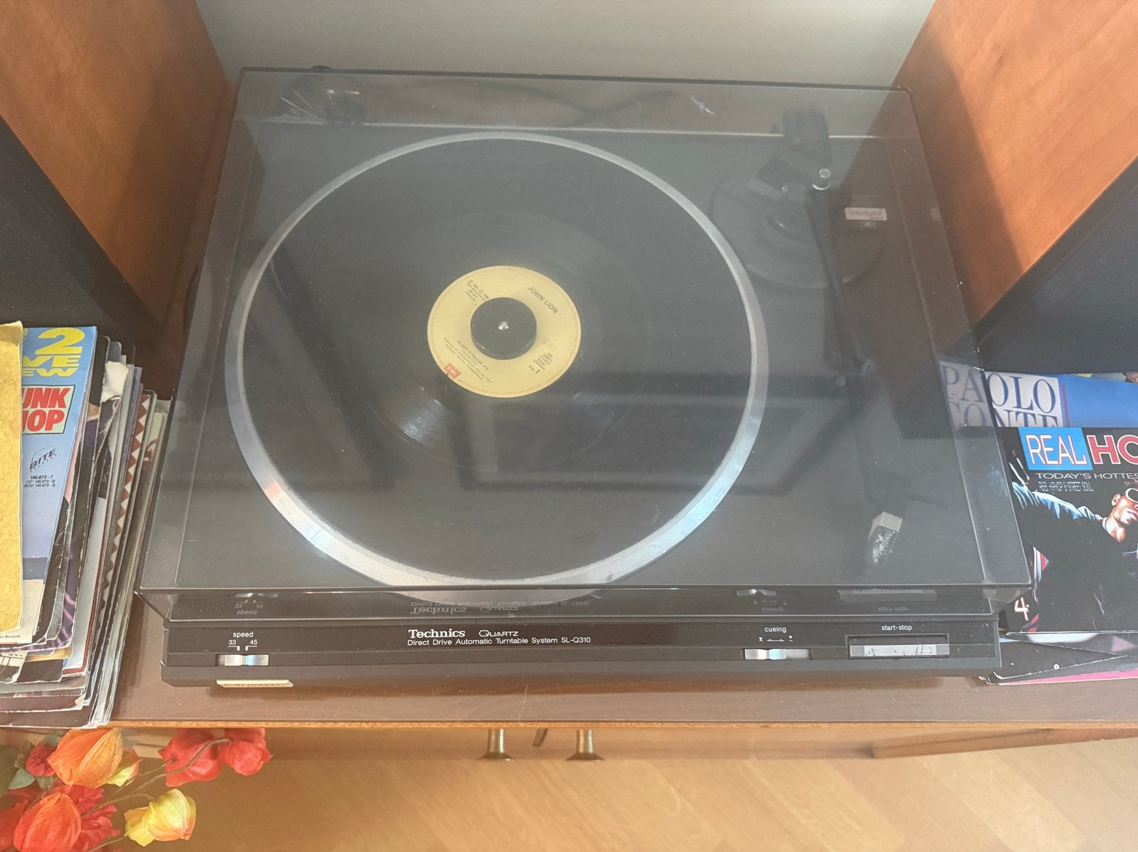 Technics SL-Q310 Platenspeler met stofkap - Nette staat, Gebruikt, Automatisch, Ophalen of Verzenden, Platenspeler