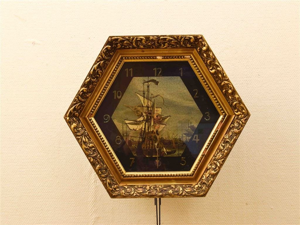 Wandklok 44764, Huis en Inrichting, Woonaccessoires | Klokken, Ophalen of Verzenden, Gebruikt, Wandklok