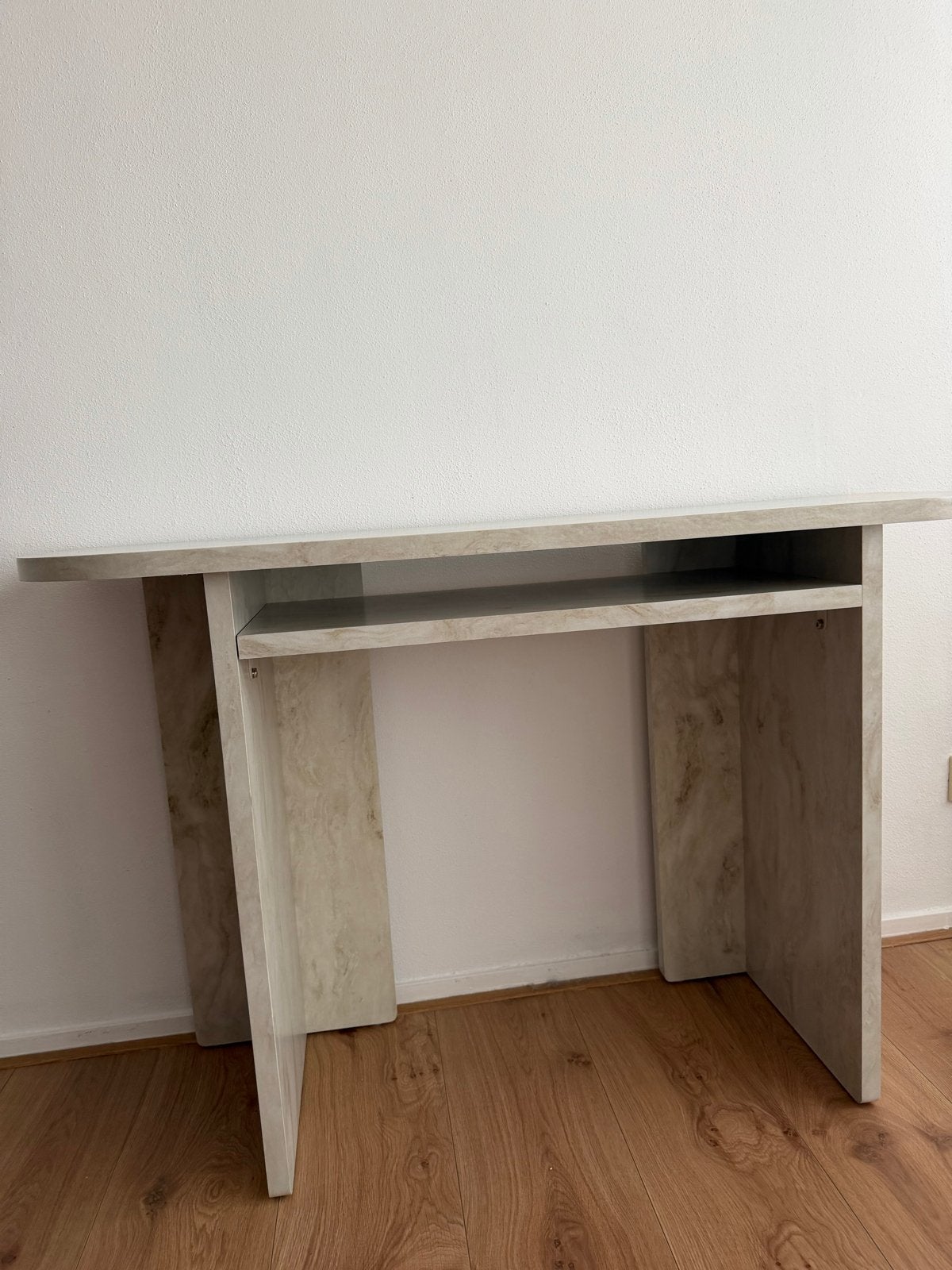 Sidetable / Console tafel - Marmerlook - 120x40x75 cm, Huis en Inrichting, Tafels | Sidetables, Gebruikt, 25 tot 50 cm, 100 tot 150 cm