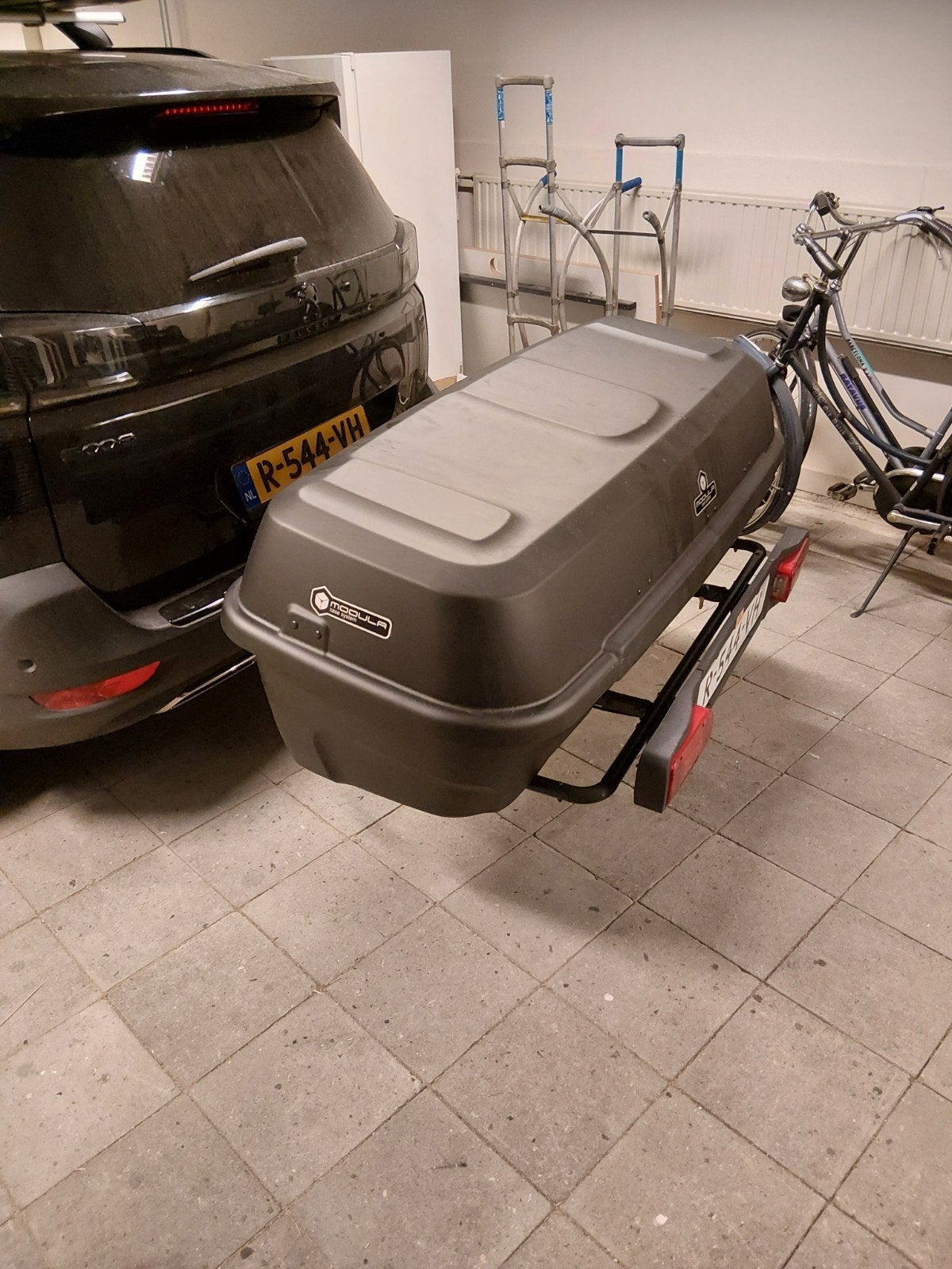 TE HUUR!! Modula Trek Bagagebox voor trekhaak, Auto diversen, Dakkoffers, Ophalen of Verzenden, Zo goed als nieuw