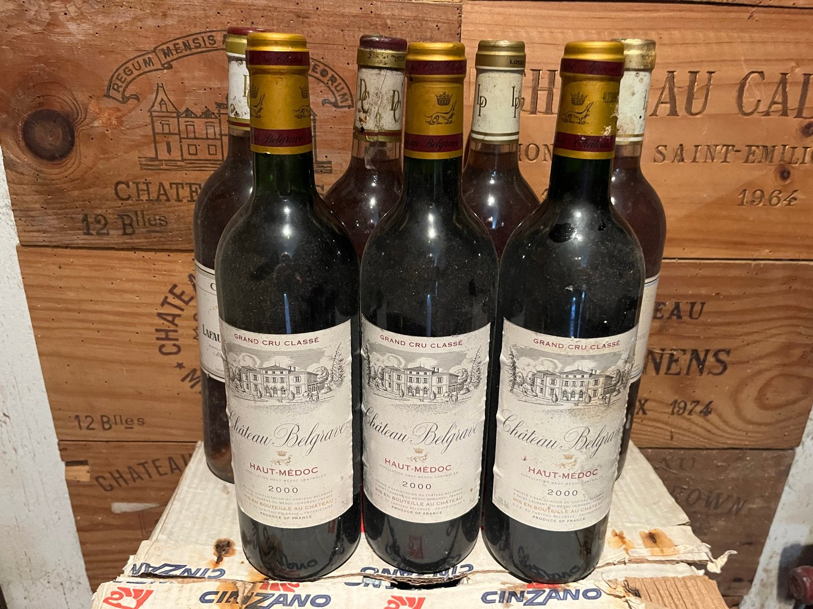 Château Belgrave Haut-Médoc 2000 - Grand Cru Classé, Gebruikt, Frankrijk, Ophalen of Verzenden, Rode wijn