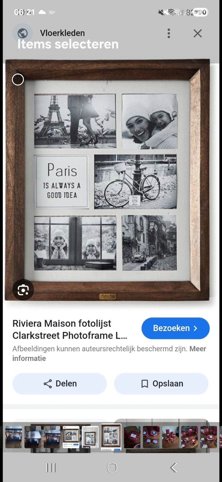 GEZOCHT: RIVIERA MAISON FOTOLIJST Clarkstreet, Ophalen of Verzenden, Zo goed als nieuw, Hout, Fotolijst