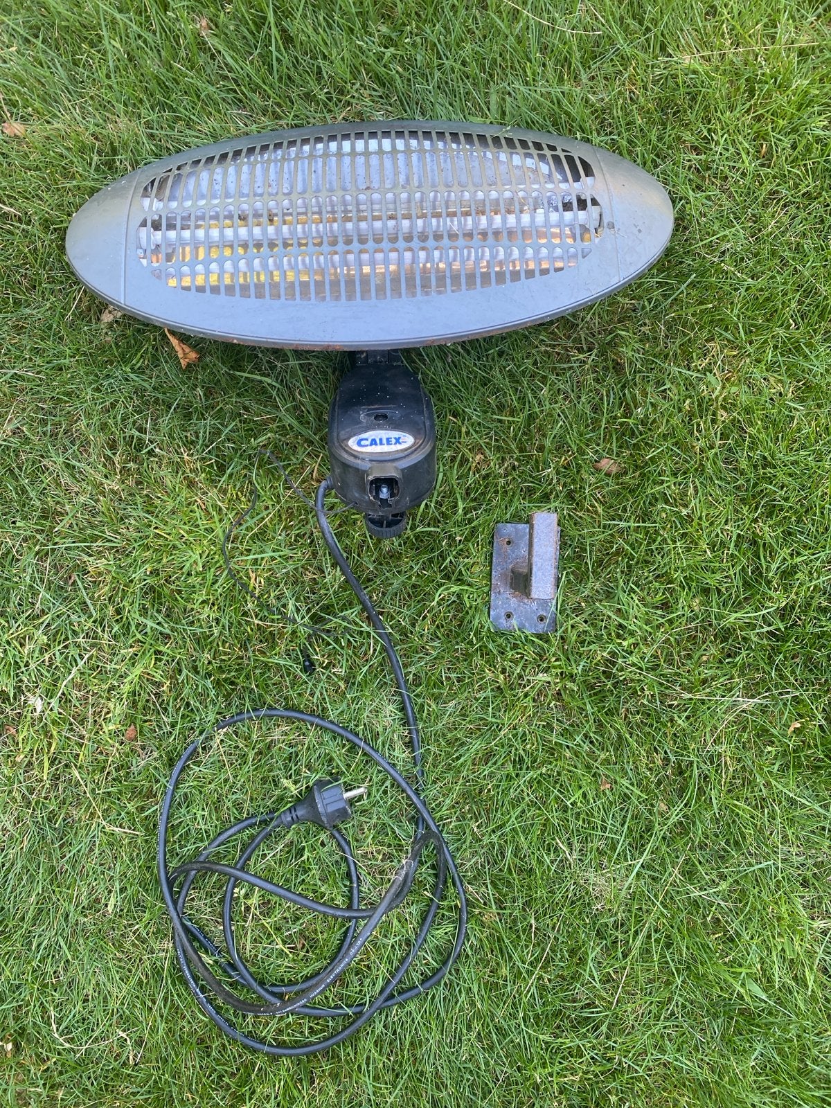 Calex Terrasverwarmer 2000W met wandsteun, 3 standen, Ophalen, Gebruikt, Elektrisch, Wand
