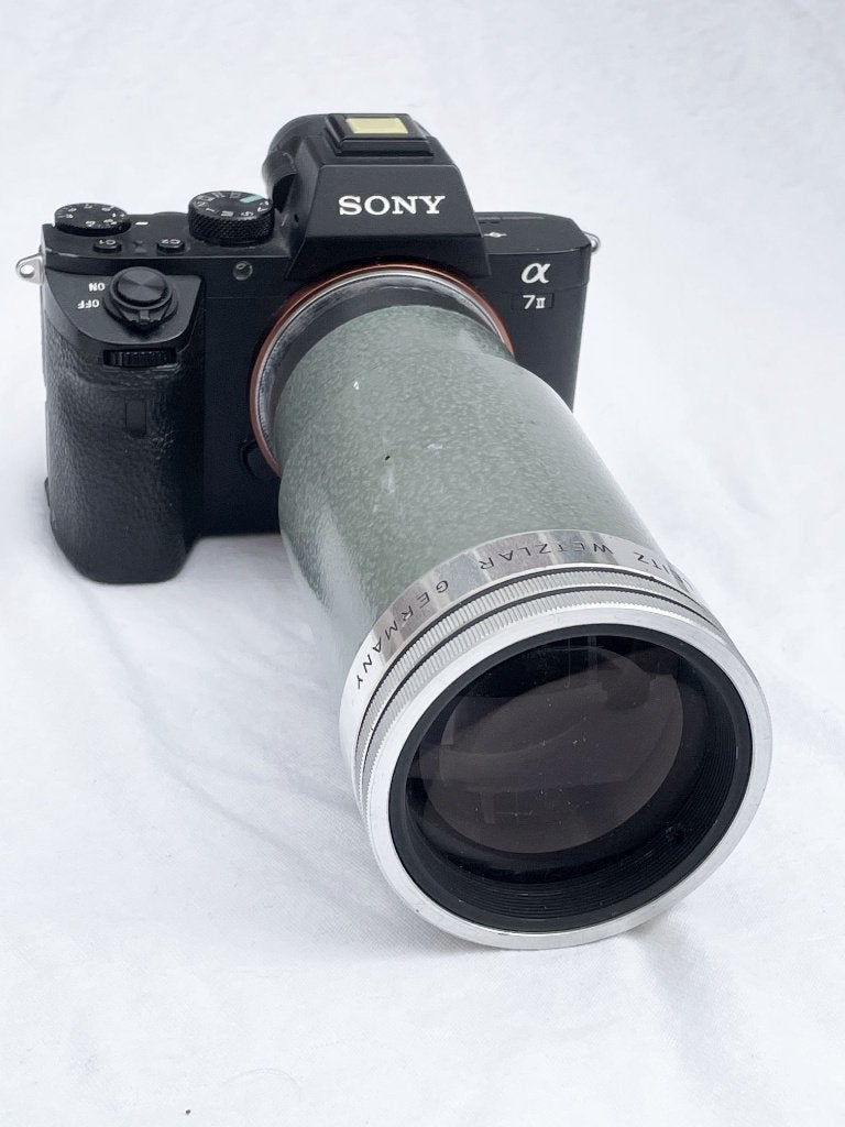 Leitz Leica Dimaron 150mm f2.8 (projectielens) met E-mount, Ophalen of Verzenden, Spiegelreflex, Overige Merken