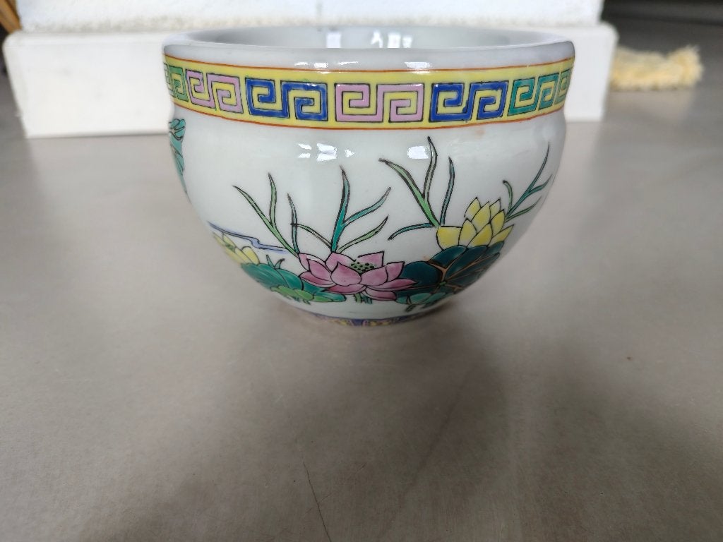 Vintage Chinese porseleinen cachepot, Antiek en Kunst, Ophalen