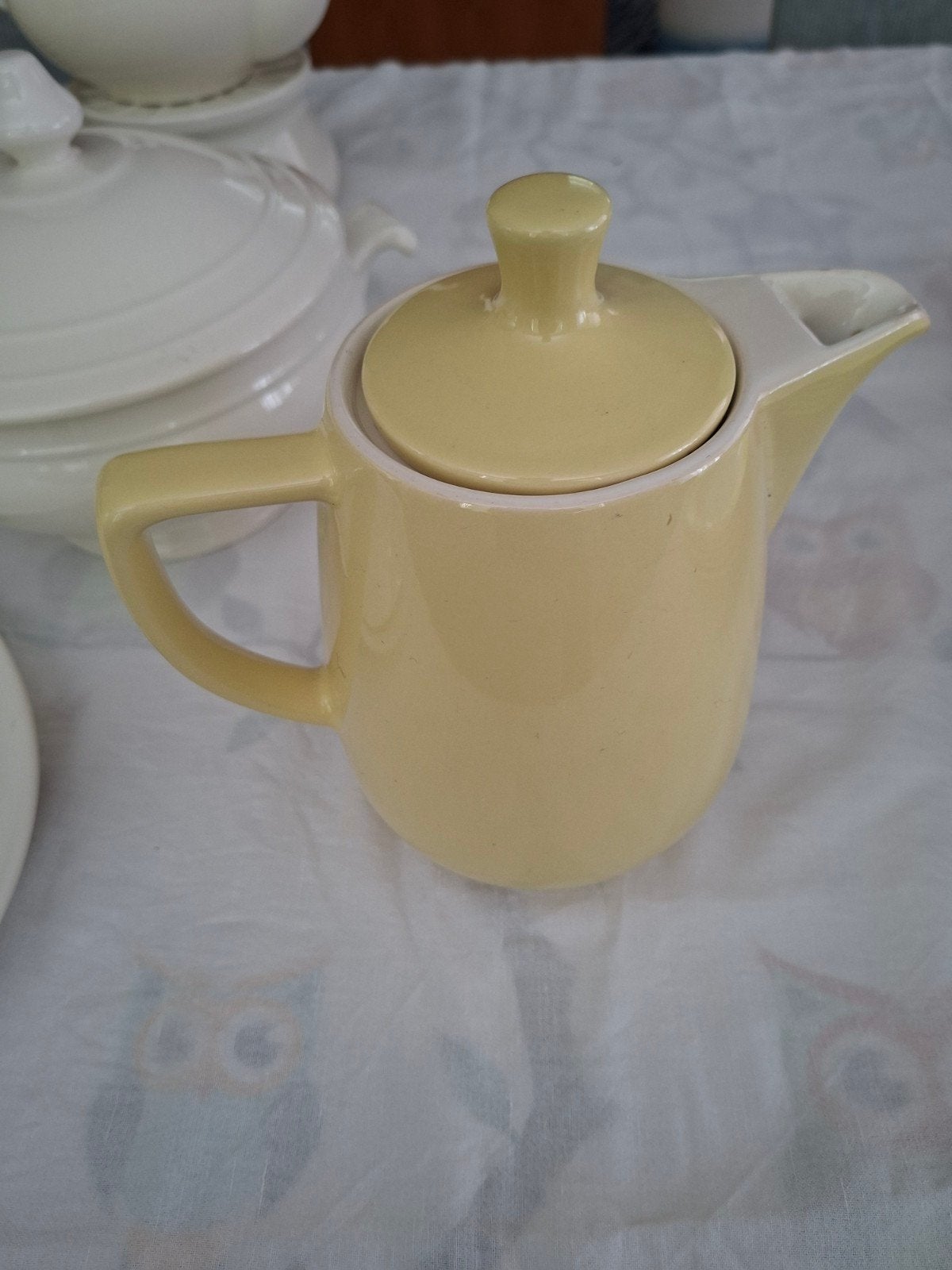 pastelgele Melitta koffiepot, Overige typen, Vintage, Ophalen of Verzenden, Zo goed als nieuw