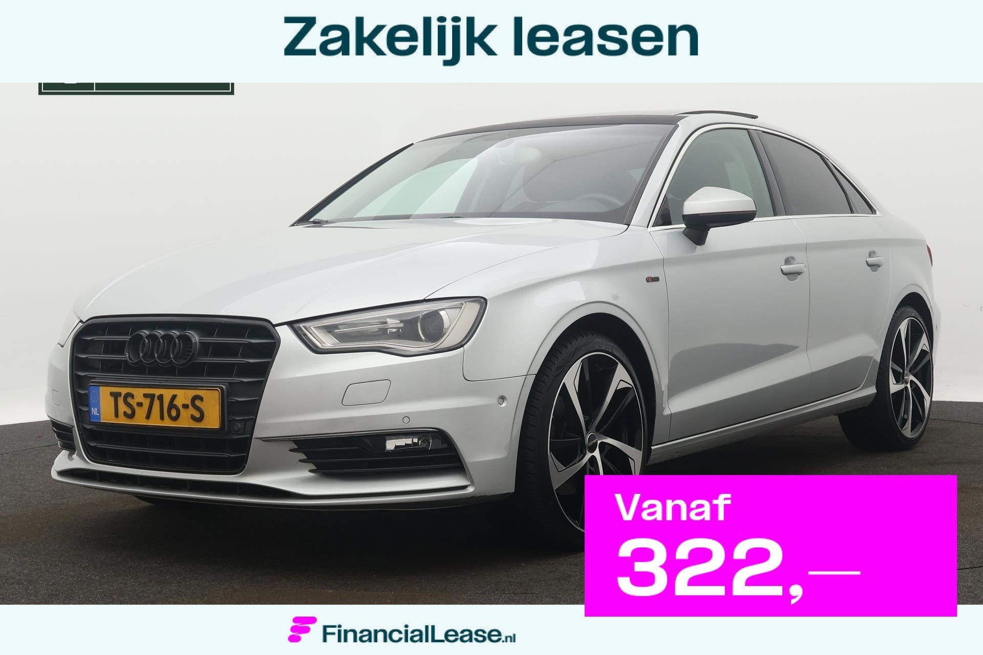Audi A3 Limousine 1.8 TFSI Ambition Pro Line S Automaat (MOT, Gebruikt, 4 cilinders, Leder en Stof, Bedrijf