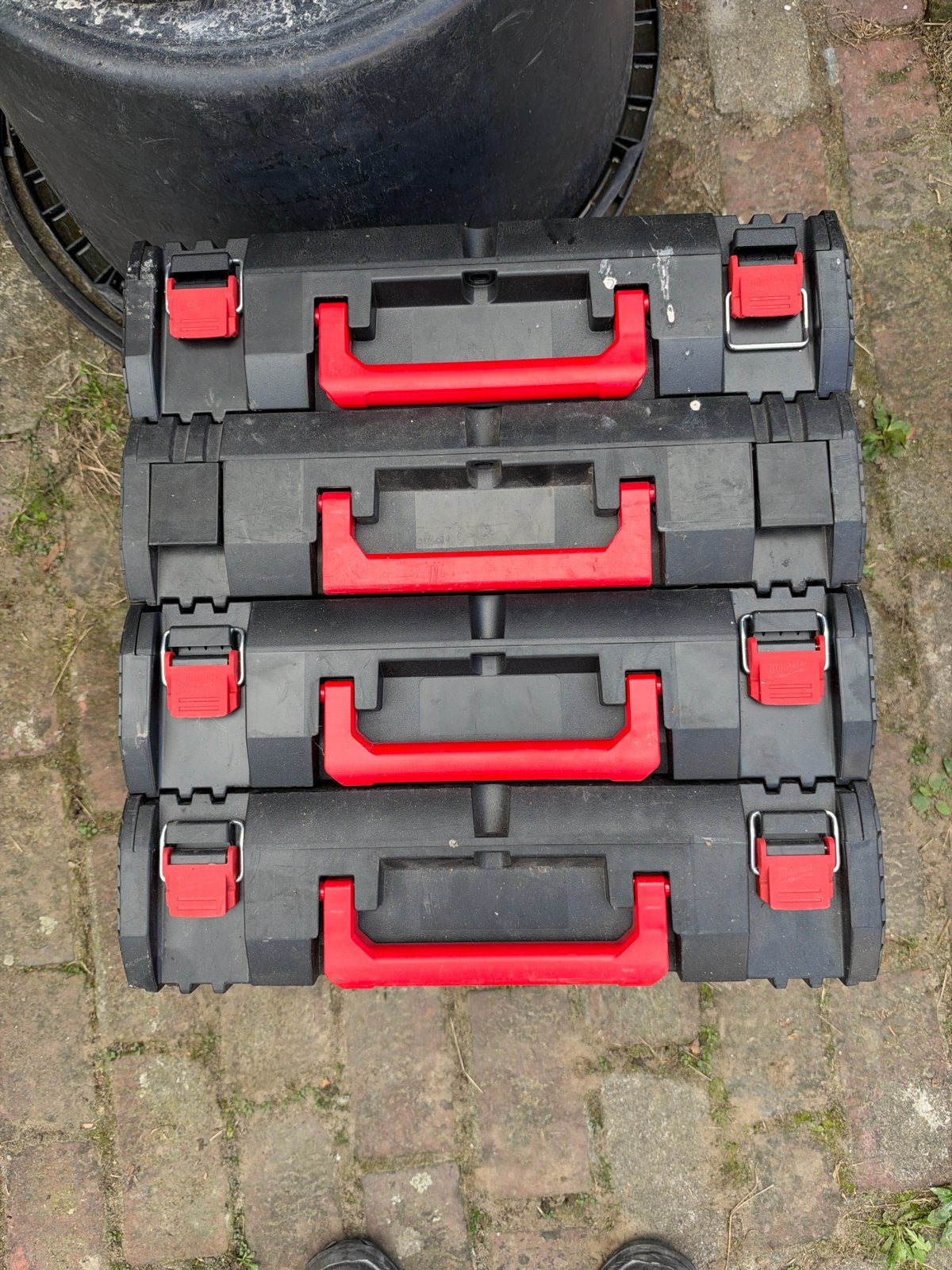 Milwaukee PACKOUT Kofferset - 3 stuks., Ophalen of Verzenden, Gebruikt
