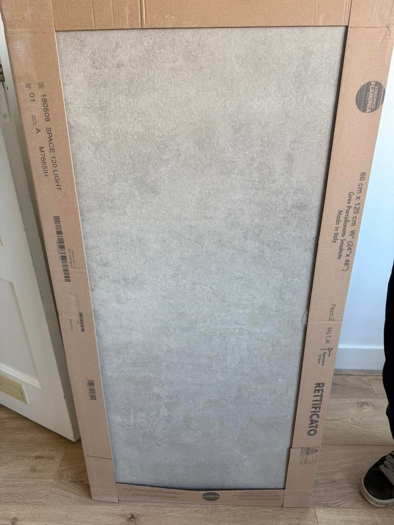 Tegels Gres porcellanato smaltato 60x120 cm 4 pakken, Ophalen, 60 cm of meer, Nieuw, 10 m² of meer