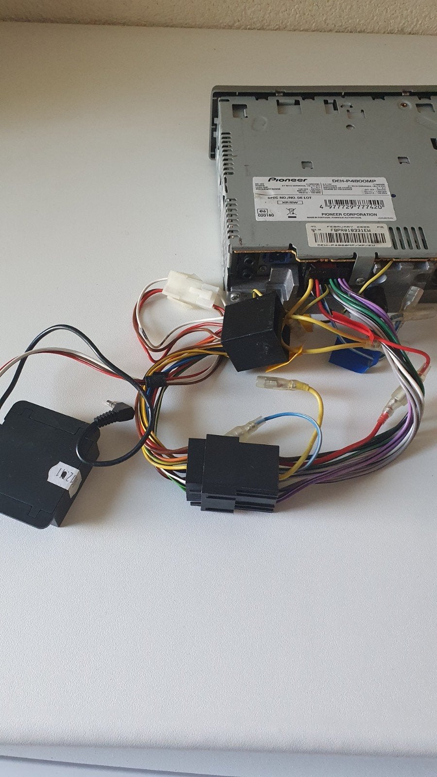 Pioneer DEH-P4800MP autoradio met afneembaar frontje, Ophalen of Verzenden, Gebruikt