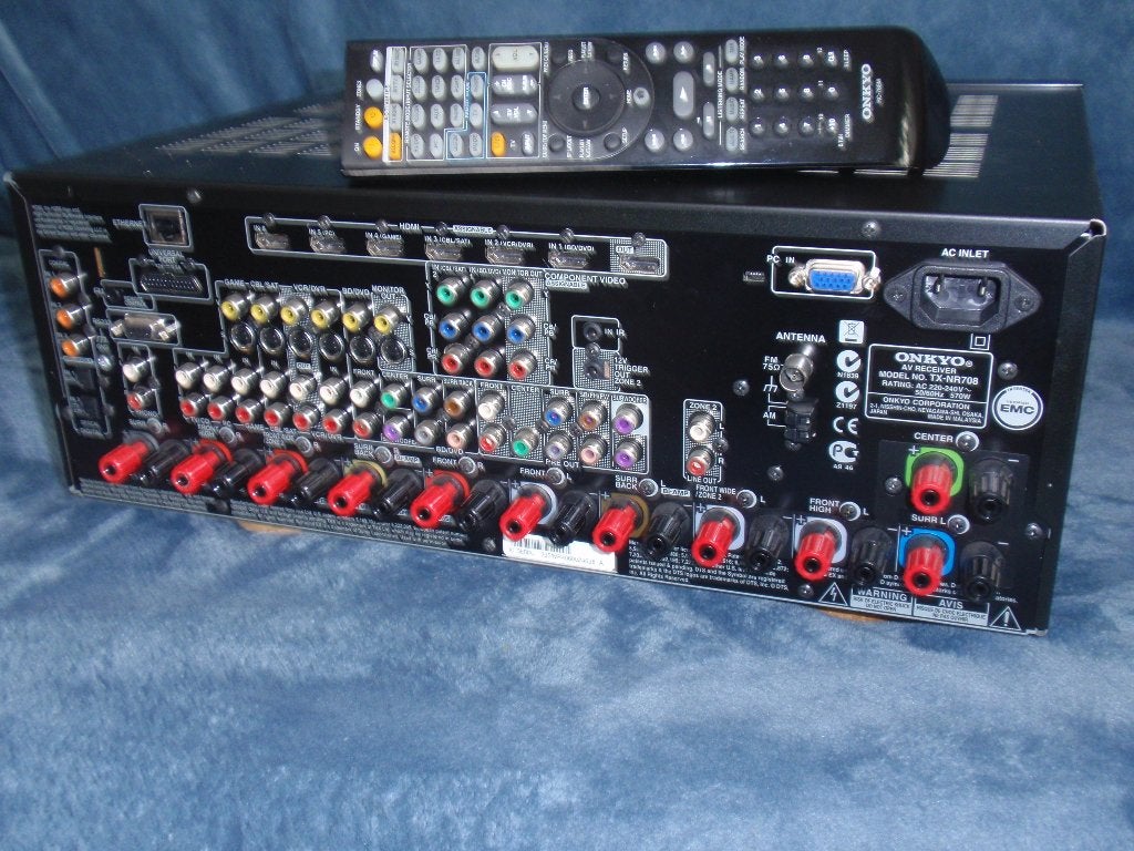 Onkyo TX-NR708 THX Certified receiver, Ophalen, 120 watt of meer, Onkyo, Gebruikt