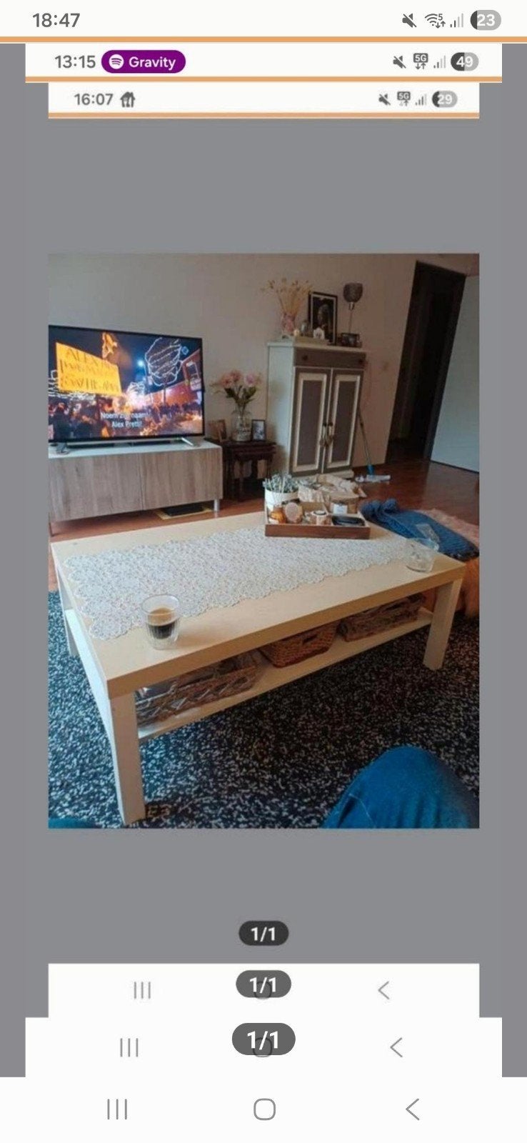 IKEA salontafel - gratis af te halen, Gebruikt, 100 tot 150 cm, Overige houtsoorten, 50 tot 100 cm