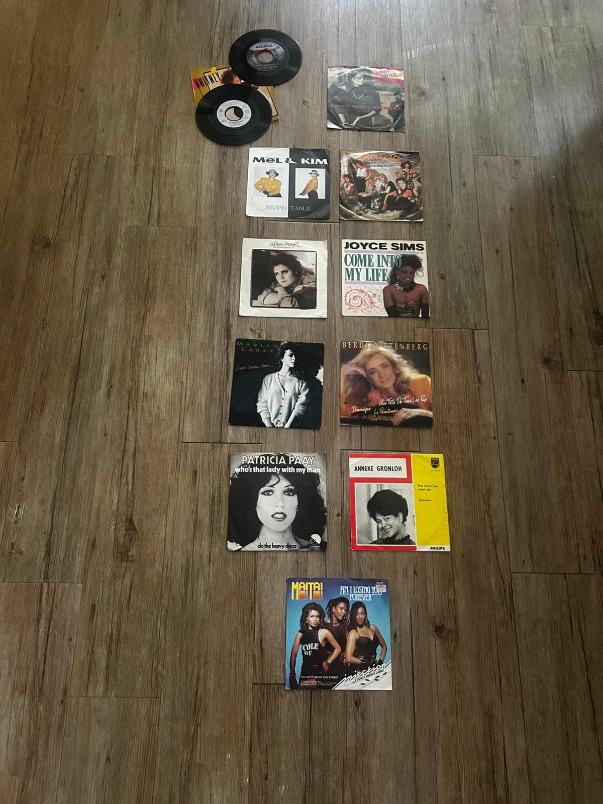 diverse singles dolly dots, jackson, whitney houston ea, Verzamelen, Ophalen of Verzenden, Zo goed als nieuw, Cd of Plaat
