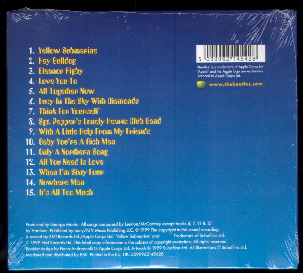 The Beatles MISDRUK HOES CD Yellow Submarine MISPRINT, Pop, Ophalen of Verzenden, Digipak, Nieuw in verpakking
