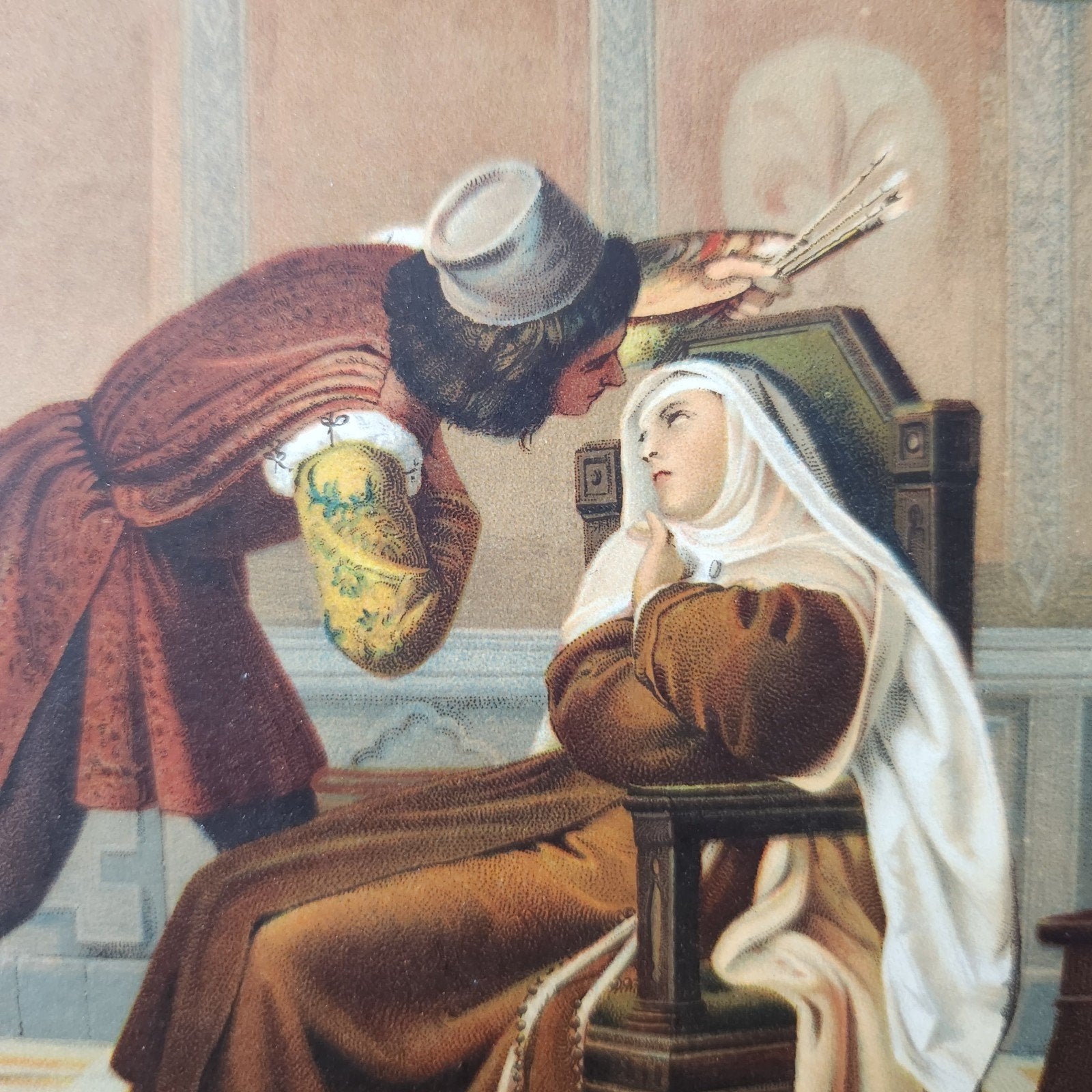 <1920 Kaart: Filippo Lippi en de monaca Buti, Verzenden, Voor 1920, Ongelopen, Cultuur en Media