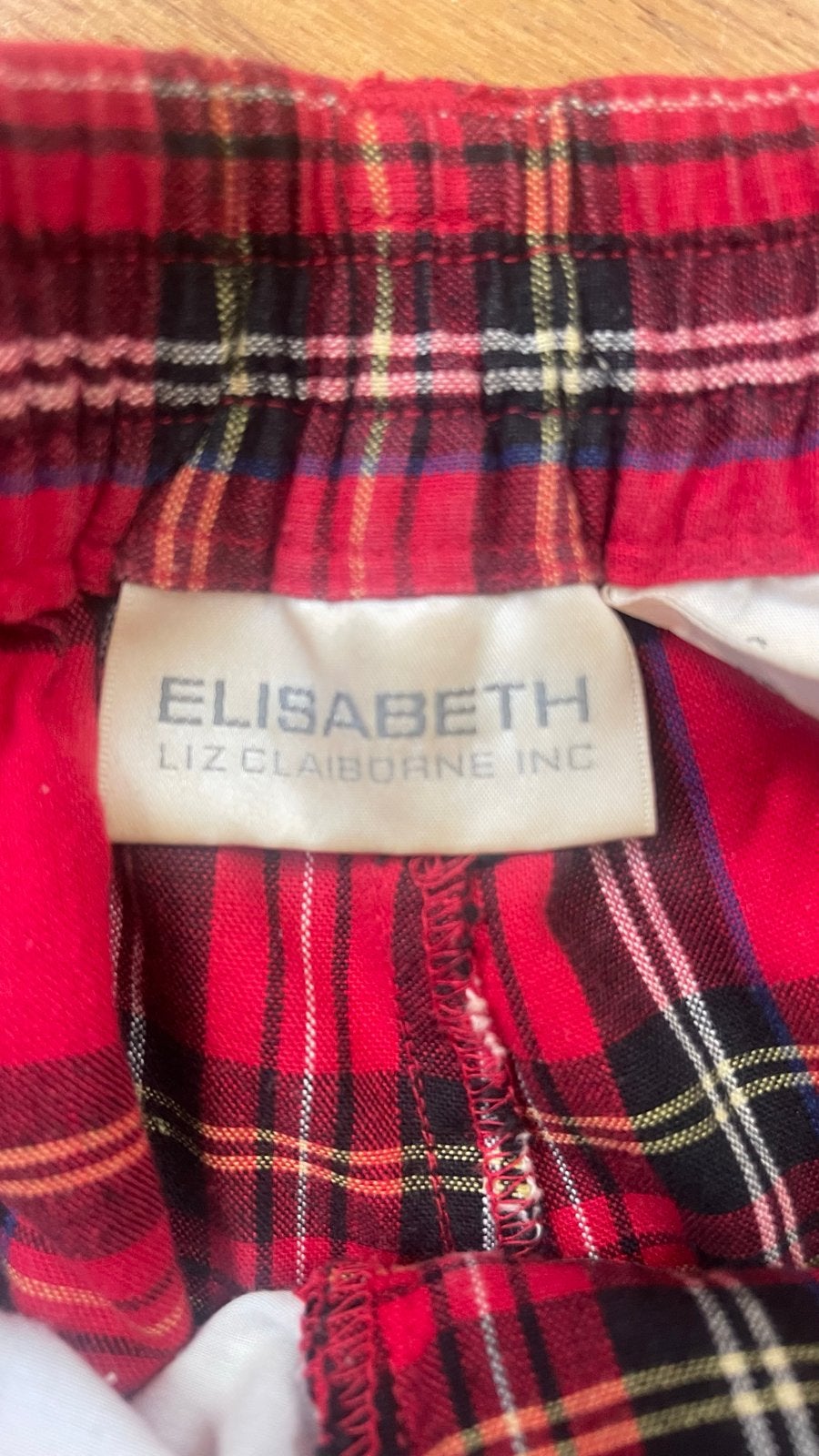 Elisabeth Liz Claiborne Inc. geruite korte broek xxl, Maat 38/40 (M), Kort, Ophalen of Verzenden, Gedragen