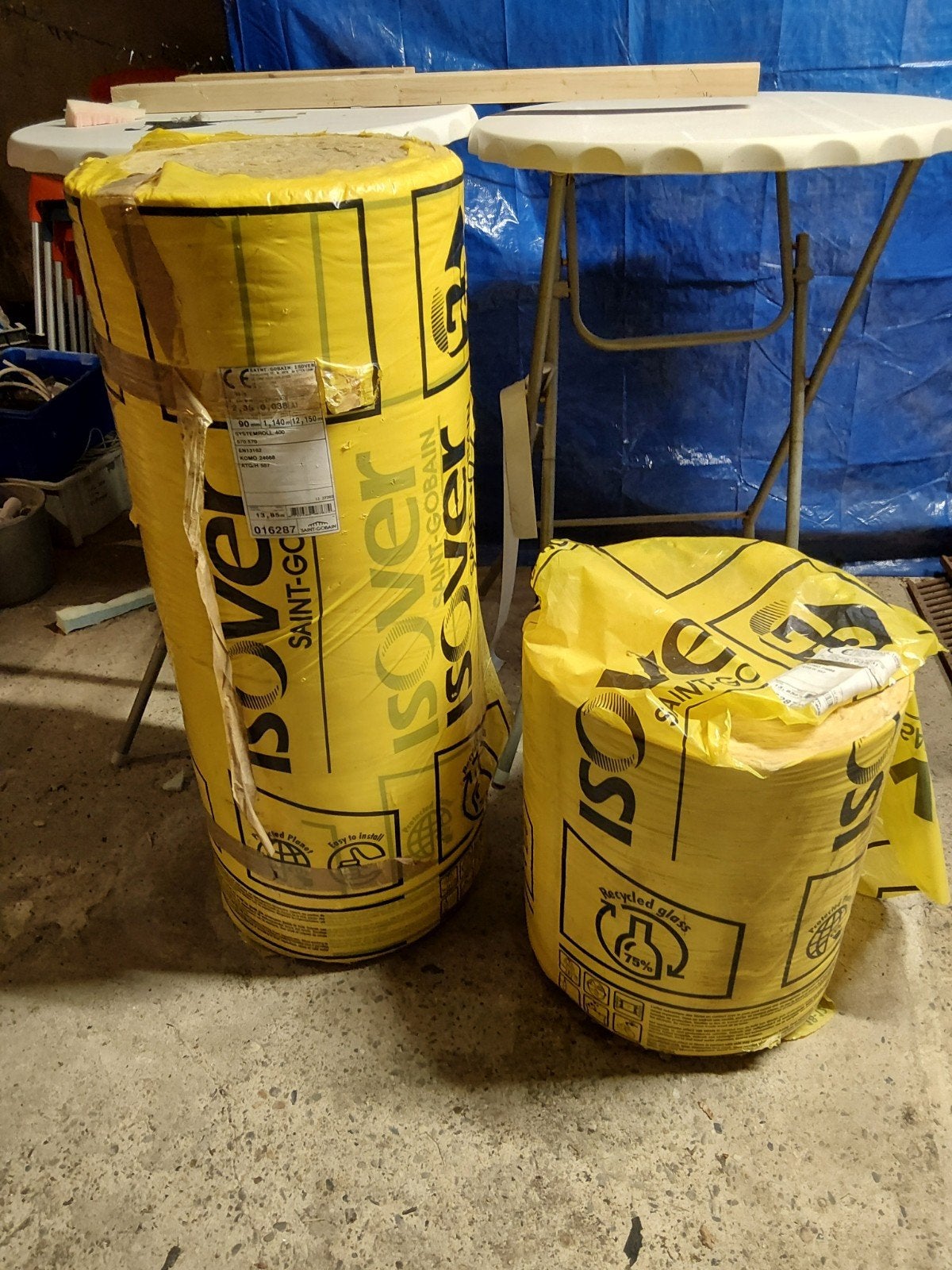 Isover isolatie 90 mm systemrol 400, 12 cm of meer, Nieuw, Ophalen of Verzenden, 15 m² of meer