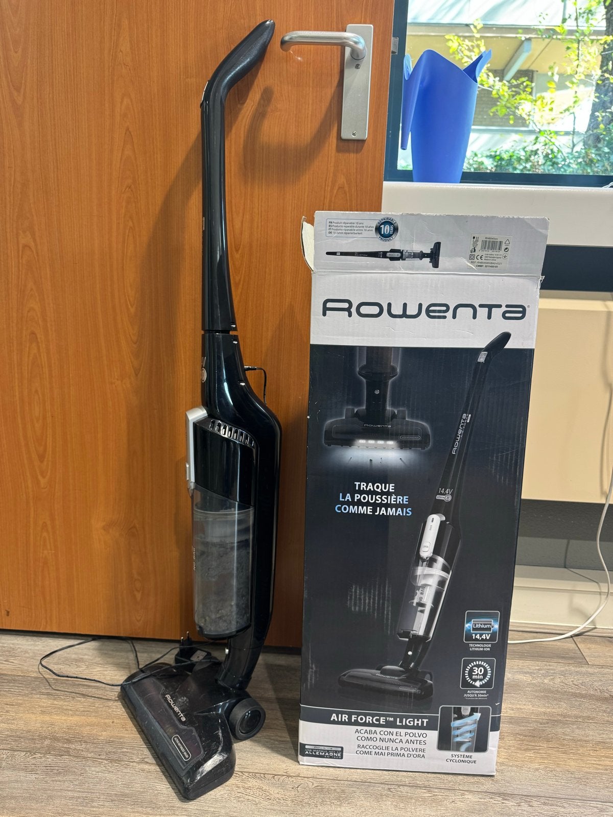 Rowenta Air Force Light Steelstofzuiger, Gebruikt, Draadloos, Reservoir, Steelstofzuiger