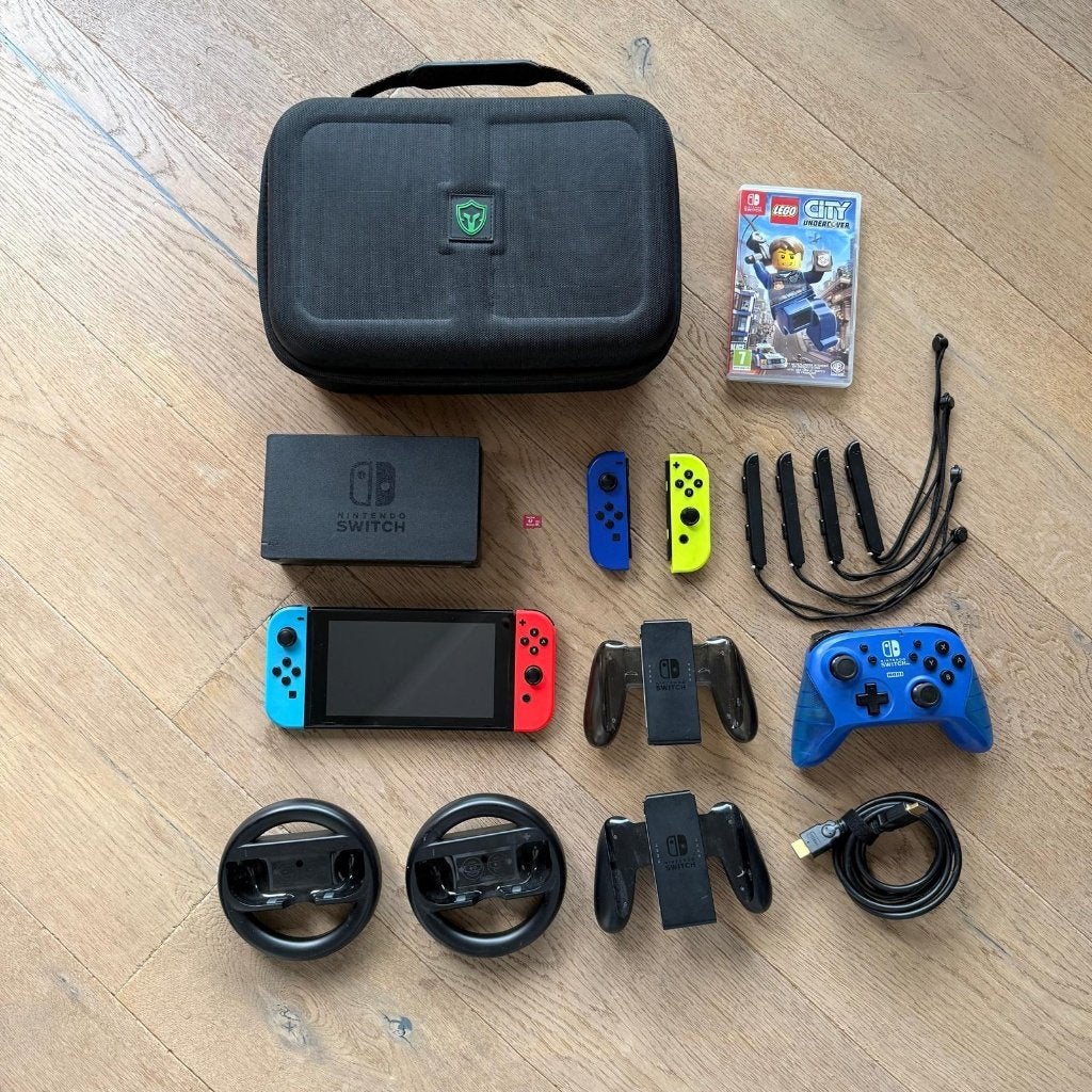 Nintendo Switch V1 Compleet | Krasvrij scherm | LEGO CITY
