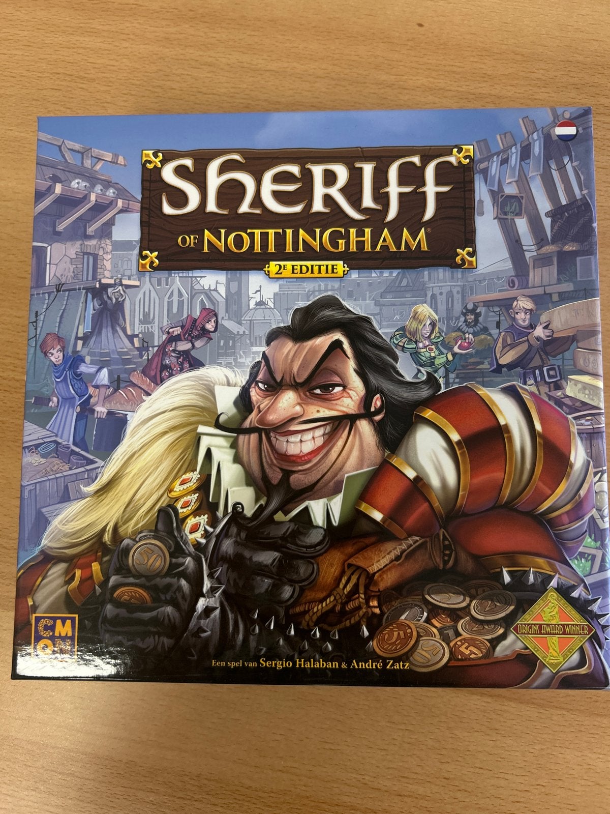 Sheriff of Nottingham 2e editie - Leuk blufgame, Drie of vier spelers, Ophalen of Verzenden, Zo goed als nieuw